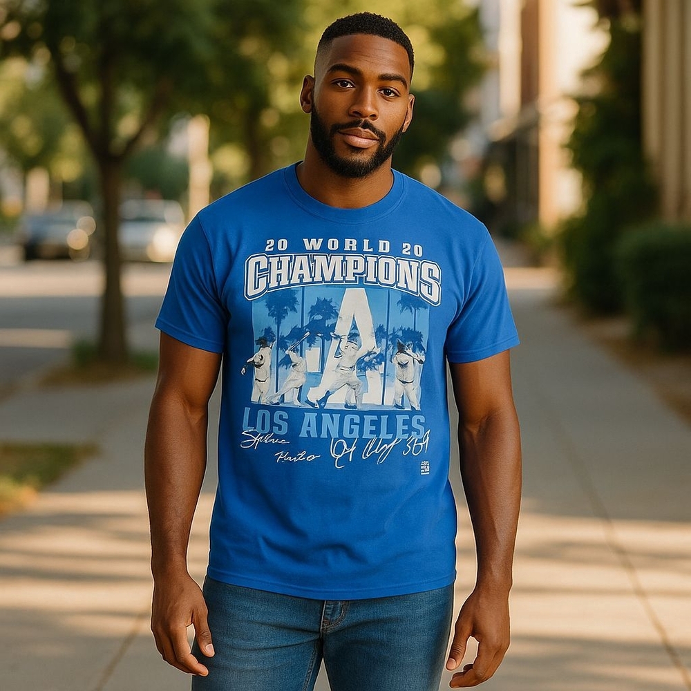 LA Dodgers 2020 World Champions Signed Shirt